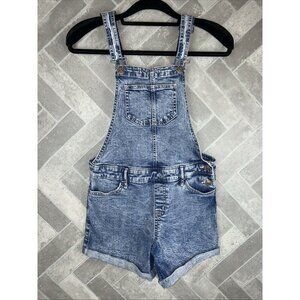 Girls Blue Denim Abercrombie Kids Shortall Overalls Size 15/16